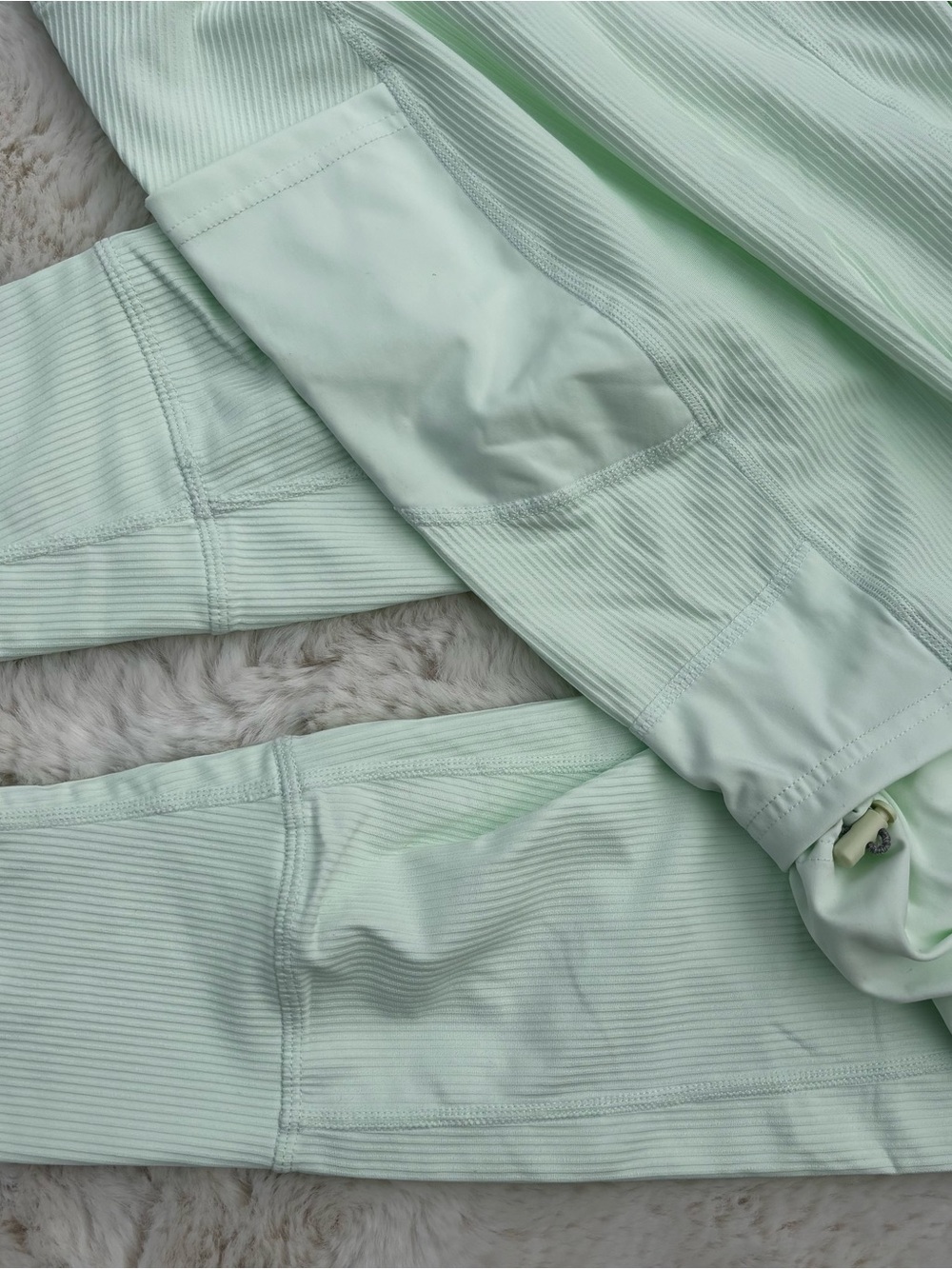 Free People Movement Light Mint Ribbed Joggers - Picture 4 of 4